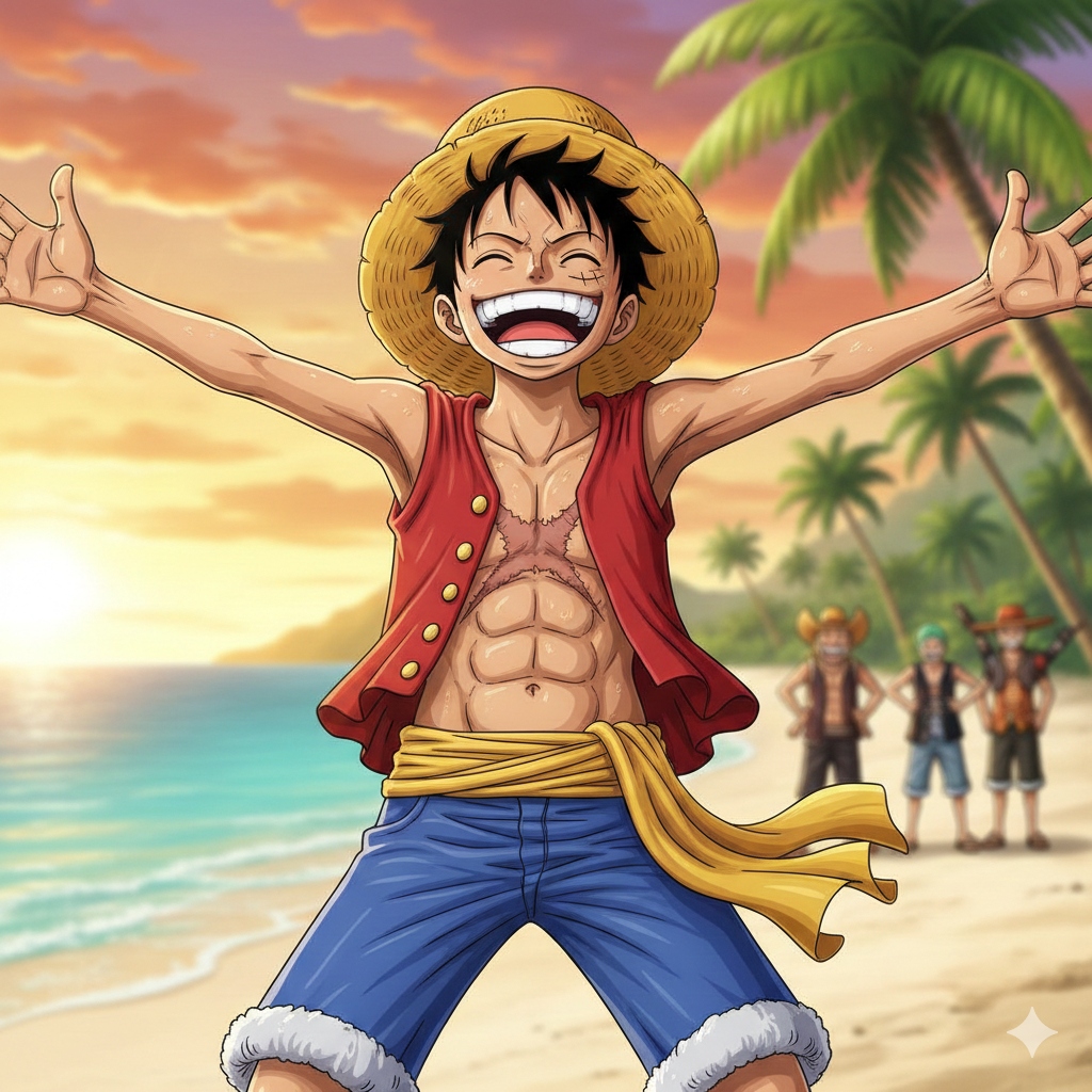 Monkey D. Luffy One Piece - Simbolismo de liderazgo, equipo y visión a largo plazo